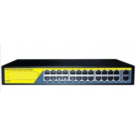 Chia cổng lan POE ROSI 26 cổng + 2 Uplink 100Mbs